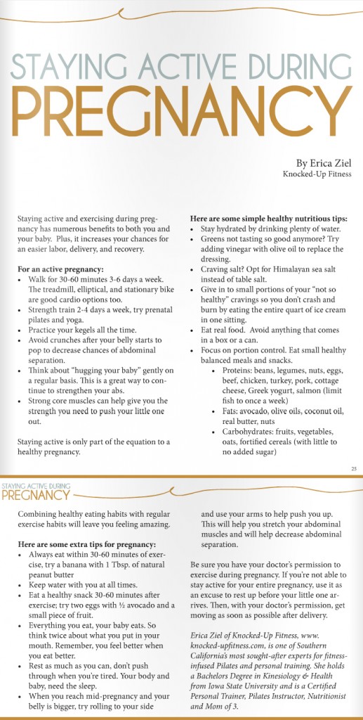 Staying Active During Pregnancy