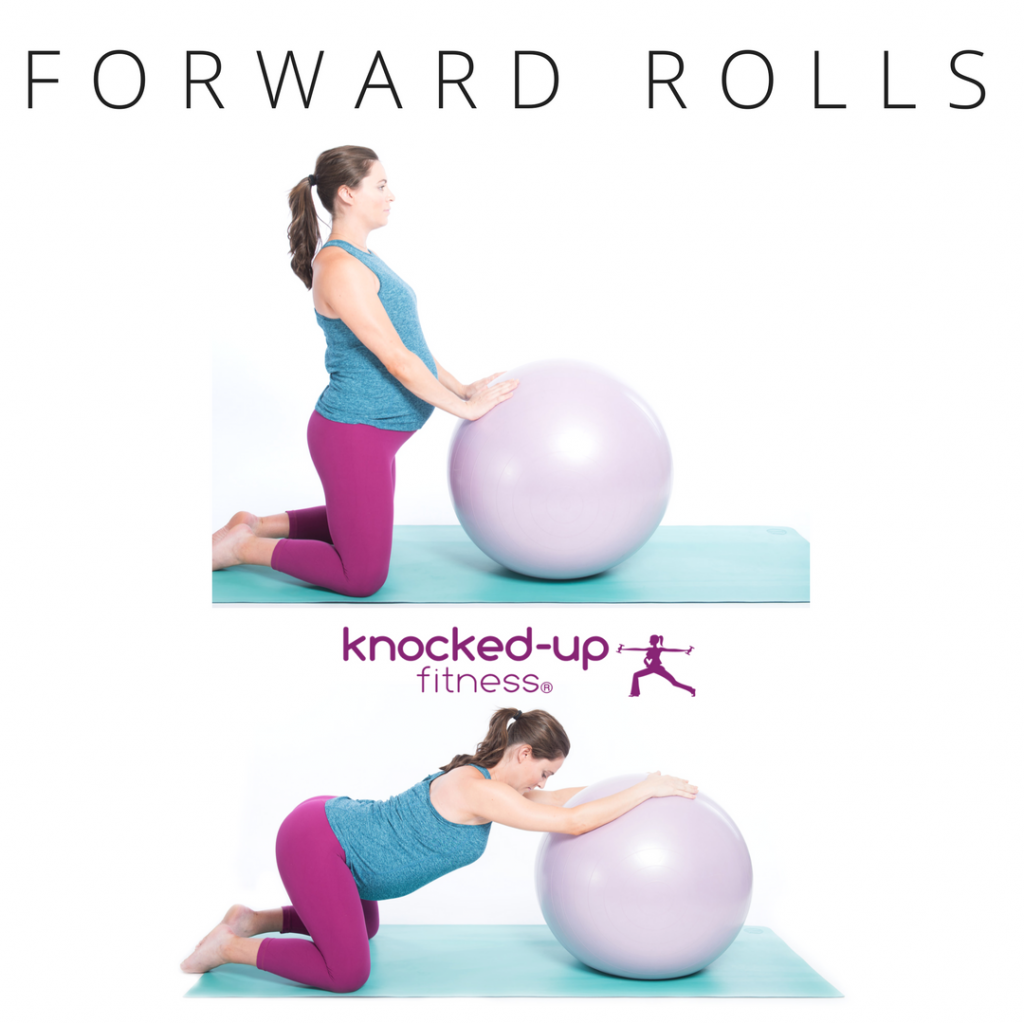 picture of forward rolls pregnancy stretch