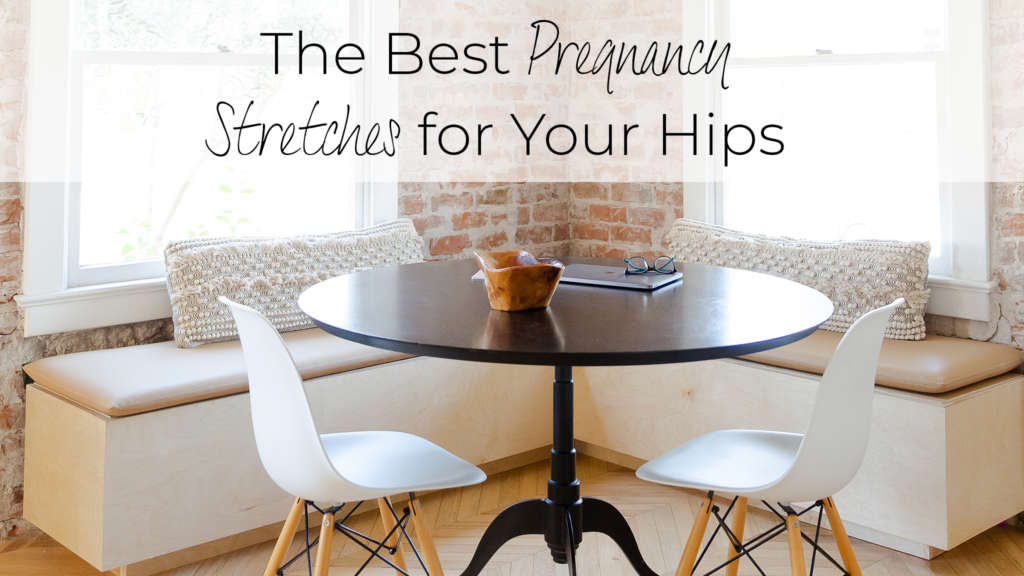 image of pregnancy hip stretches
