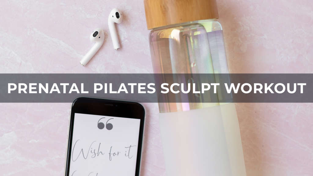 image of prenatal pilates sculpt workout