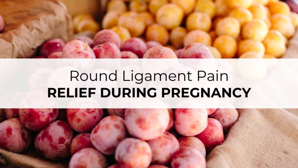 image of round ligament pain relief