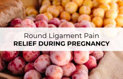 image of round ligament pain relief